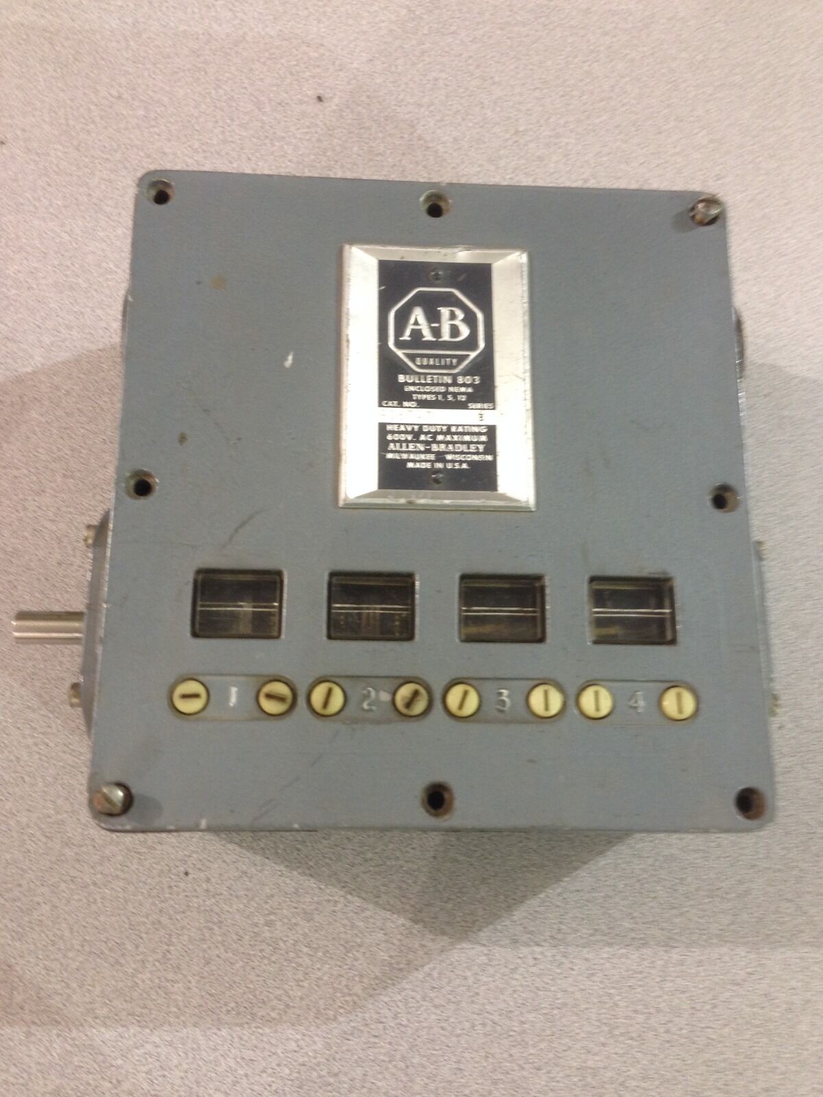 USED ALLEN-BRADLEY ROTARY CAM LIMIT SWITCH 803-926747 SERIES B