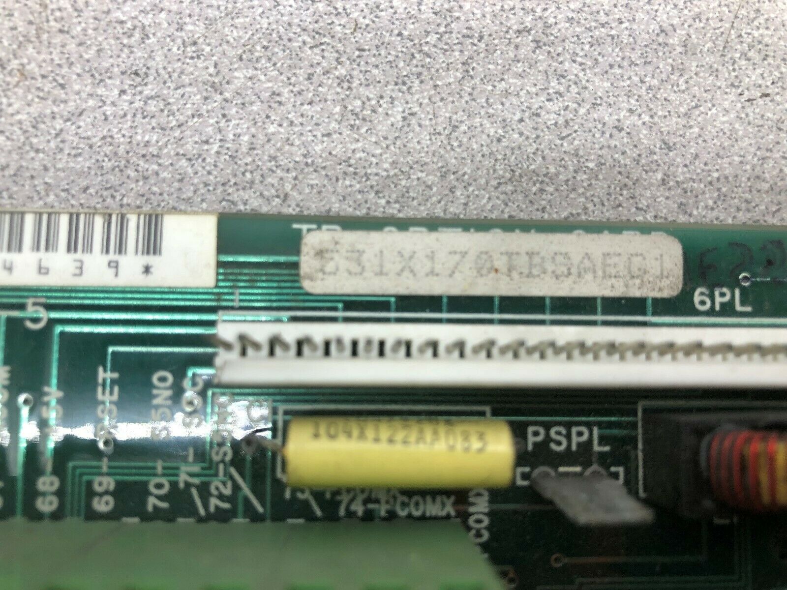 USED GE TERMINAL BOARD 531X170TBSAEG1