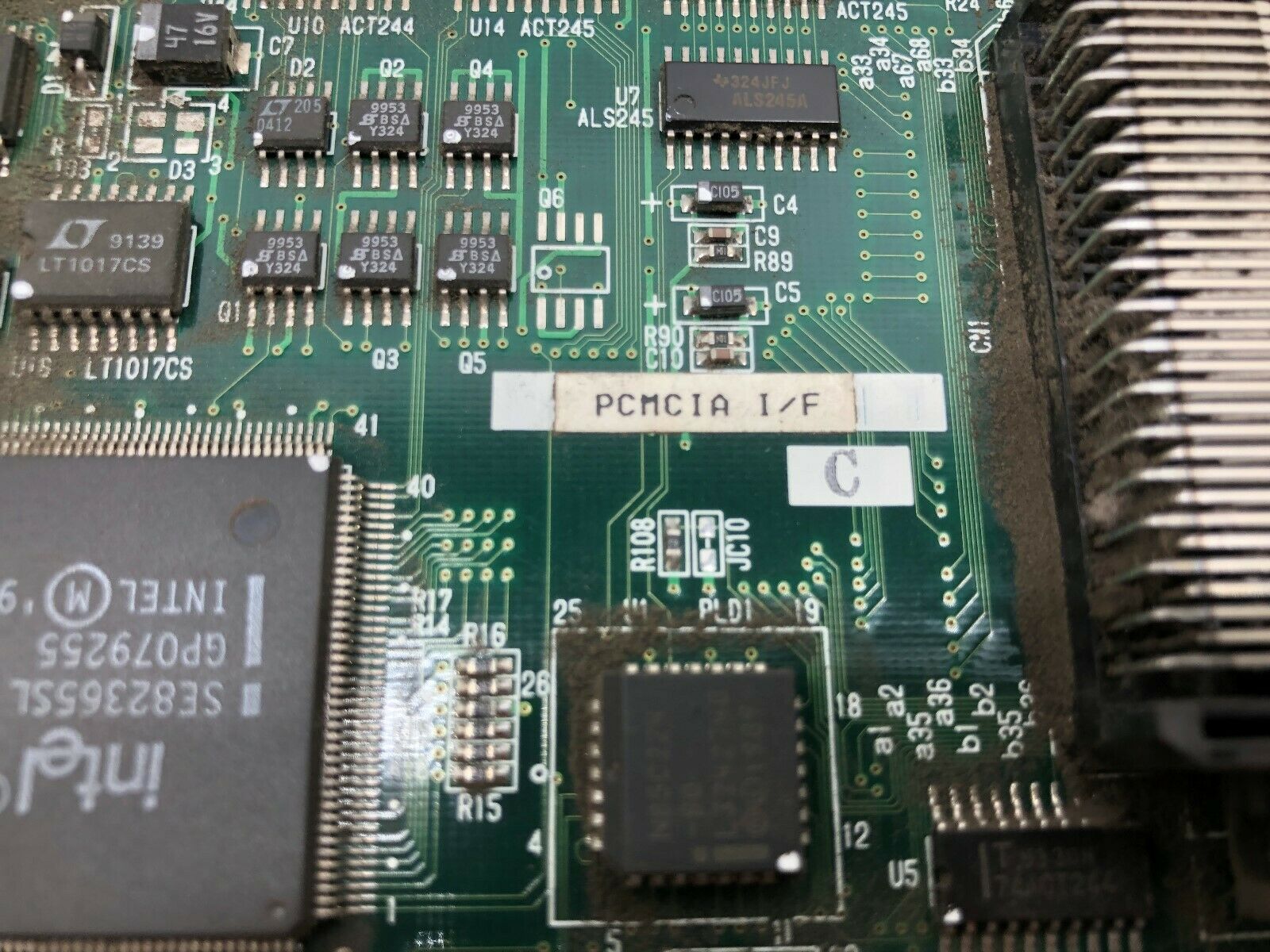 USED FUJI BOARD WITH MEMORY CARD PCMCIA I/F / ADP-001