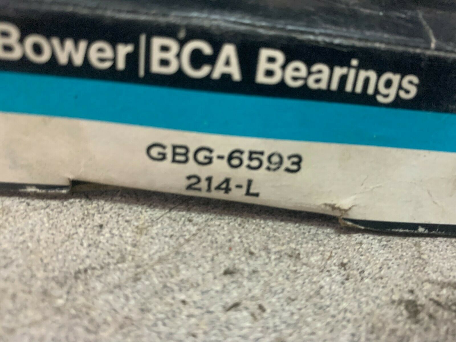 NEW IN BOX BOWER GBG-6593 ROLLER BEARING 214L