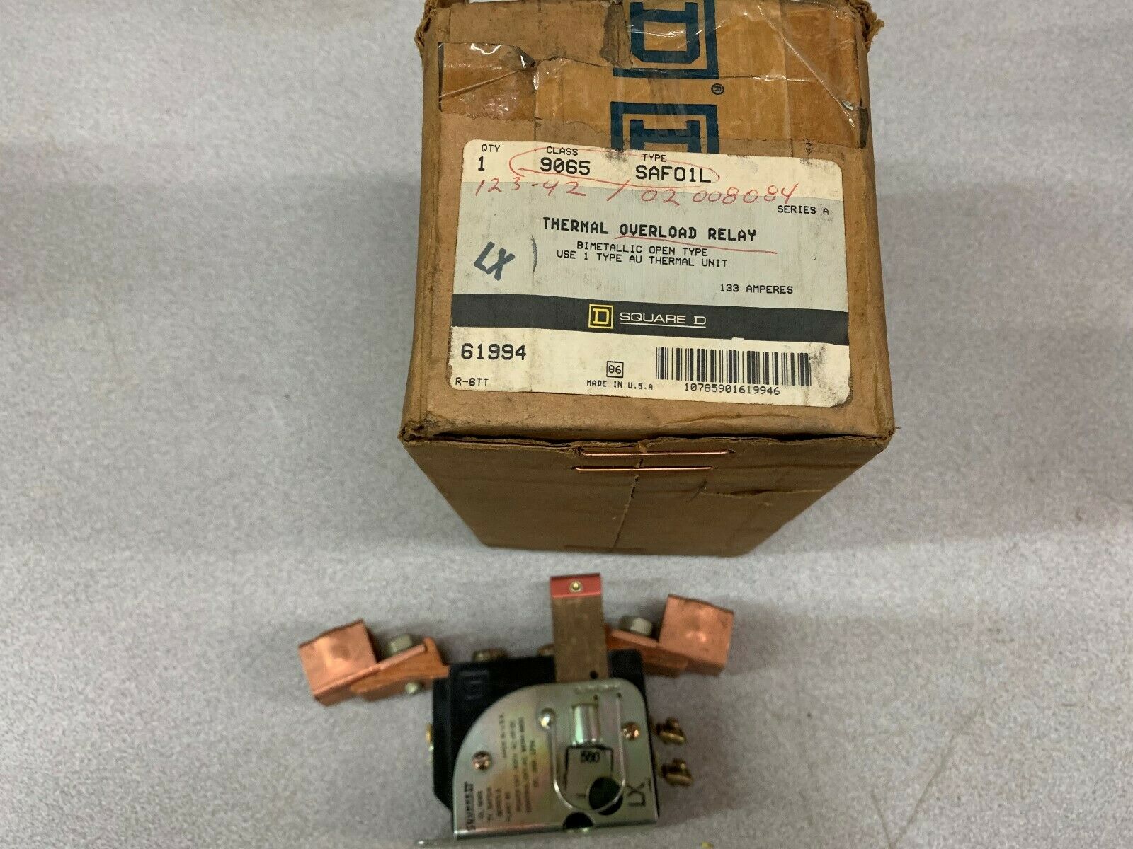 NEW IN BOX SQUARE D THERMAL OVERLOAD RELAY 9065 SAFO1L SERIES A