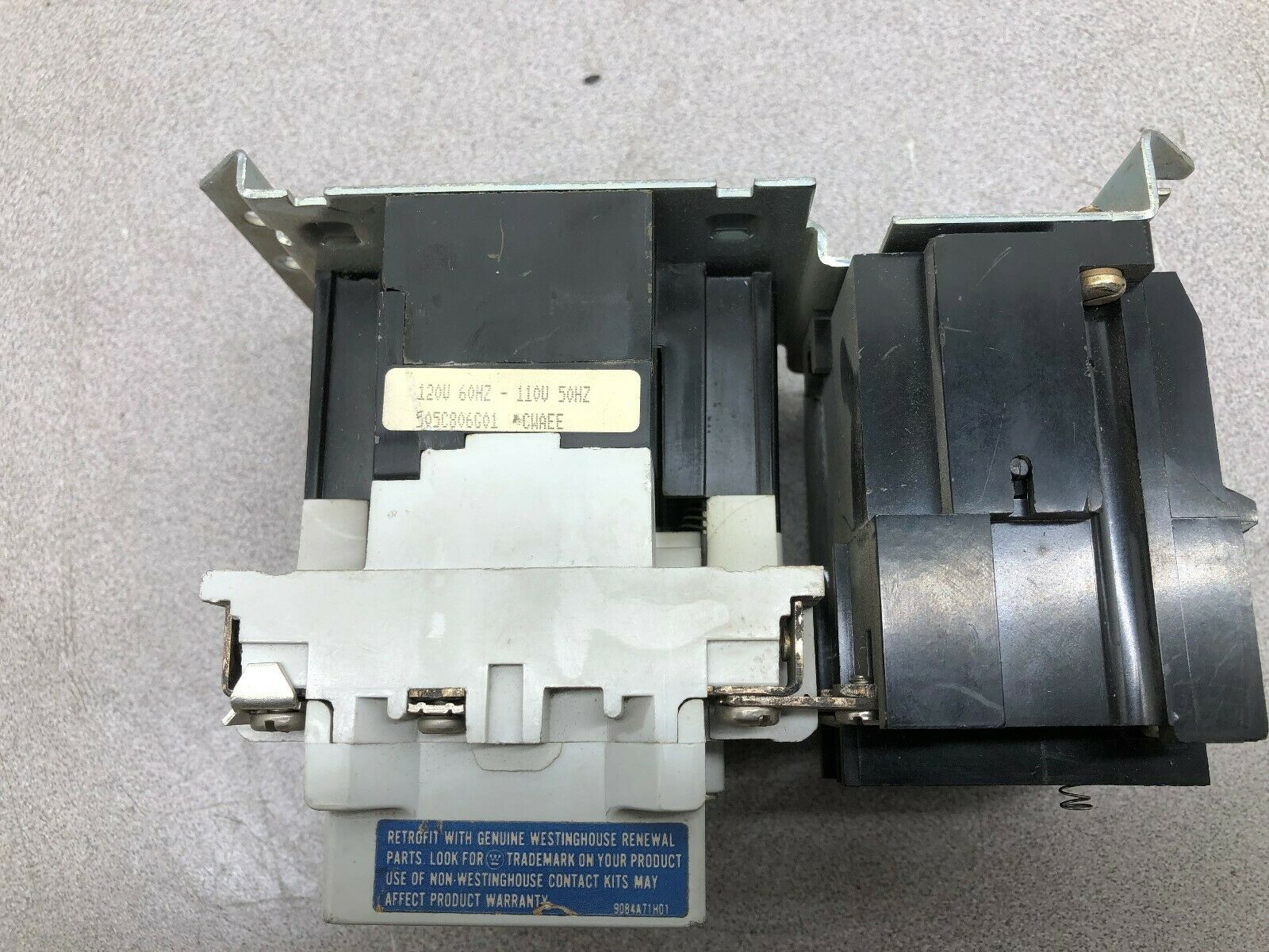 USED WESTINGHOUSE SIZE 1 120 VAC 10 HP 600 VAC MOTOR CONTROL A200M1CW