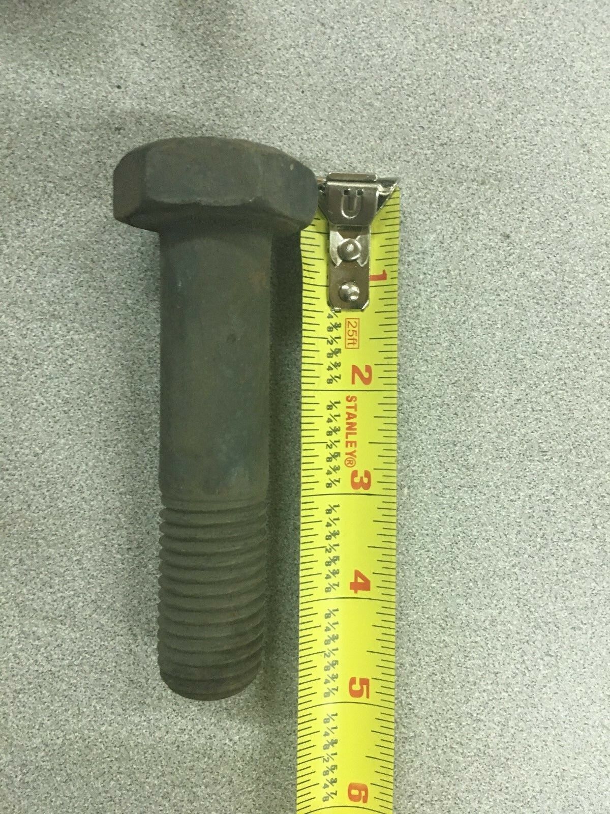 NEW LOT OF 10 HEX HEAD 1"-9 X 4" GRADE 5 BOLTS