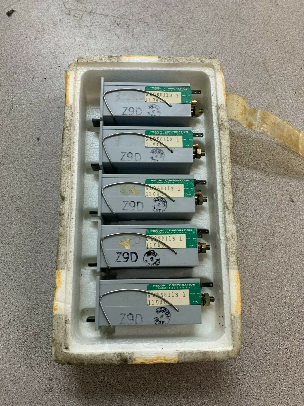 NEW LOT OF 5 HECON 110AC. COUNTERS G0-856-113-1