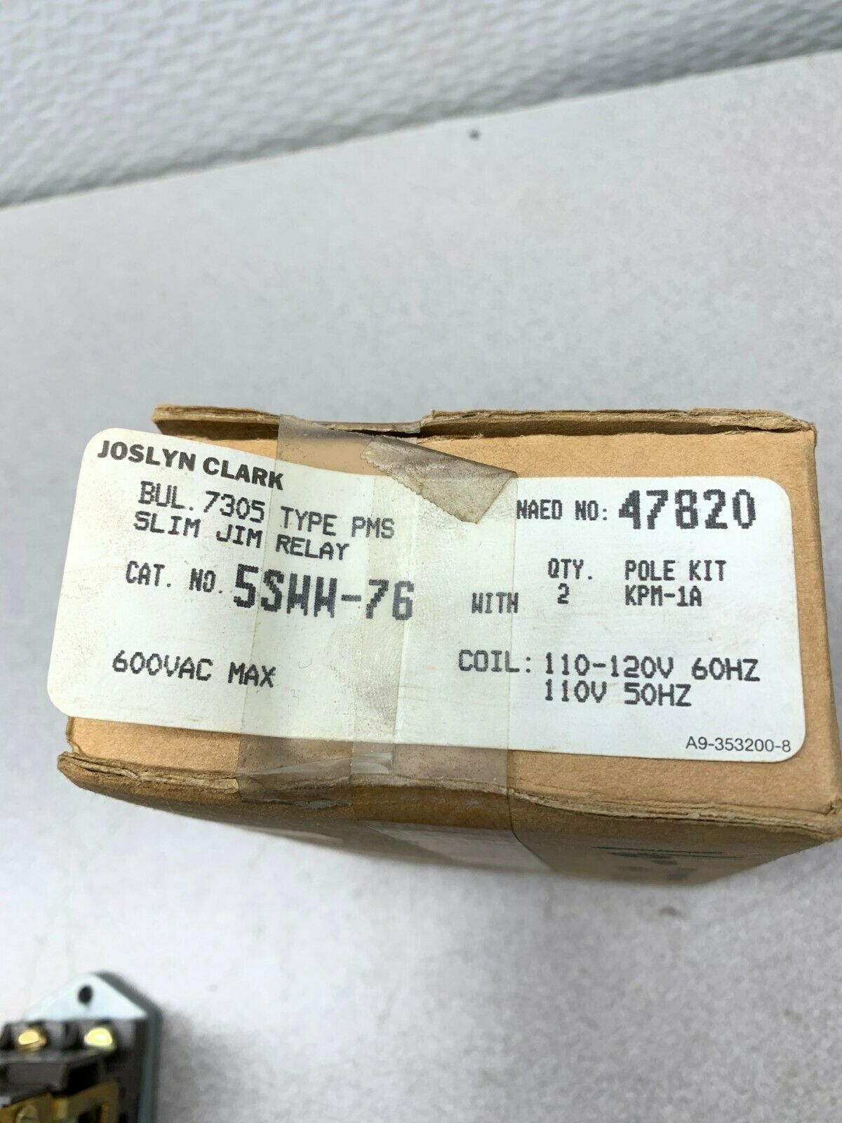 NEW IN BOX JOSLYN CLARK TYPE PMS 5S SLIM JIM RELAY 5SWW-76