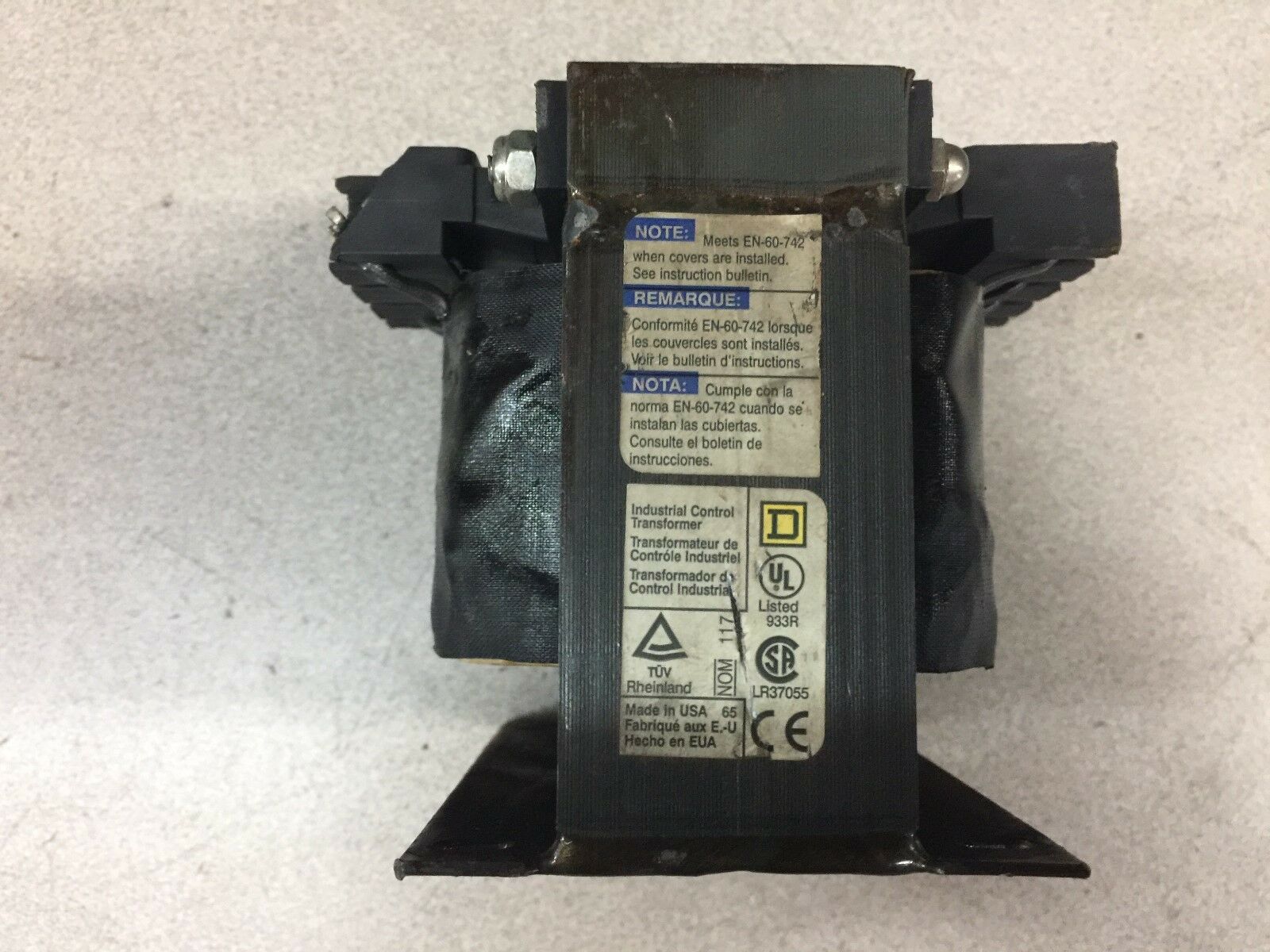 NEW NO BOX SQUARE D .300KVA CONTROL TRANSFORMER T300D1