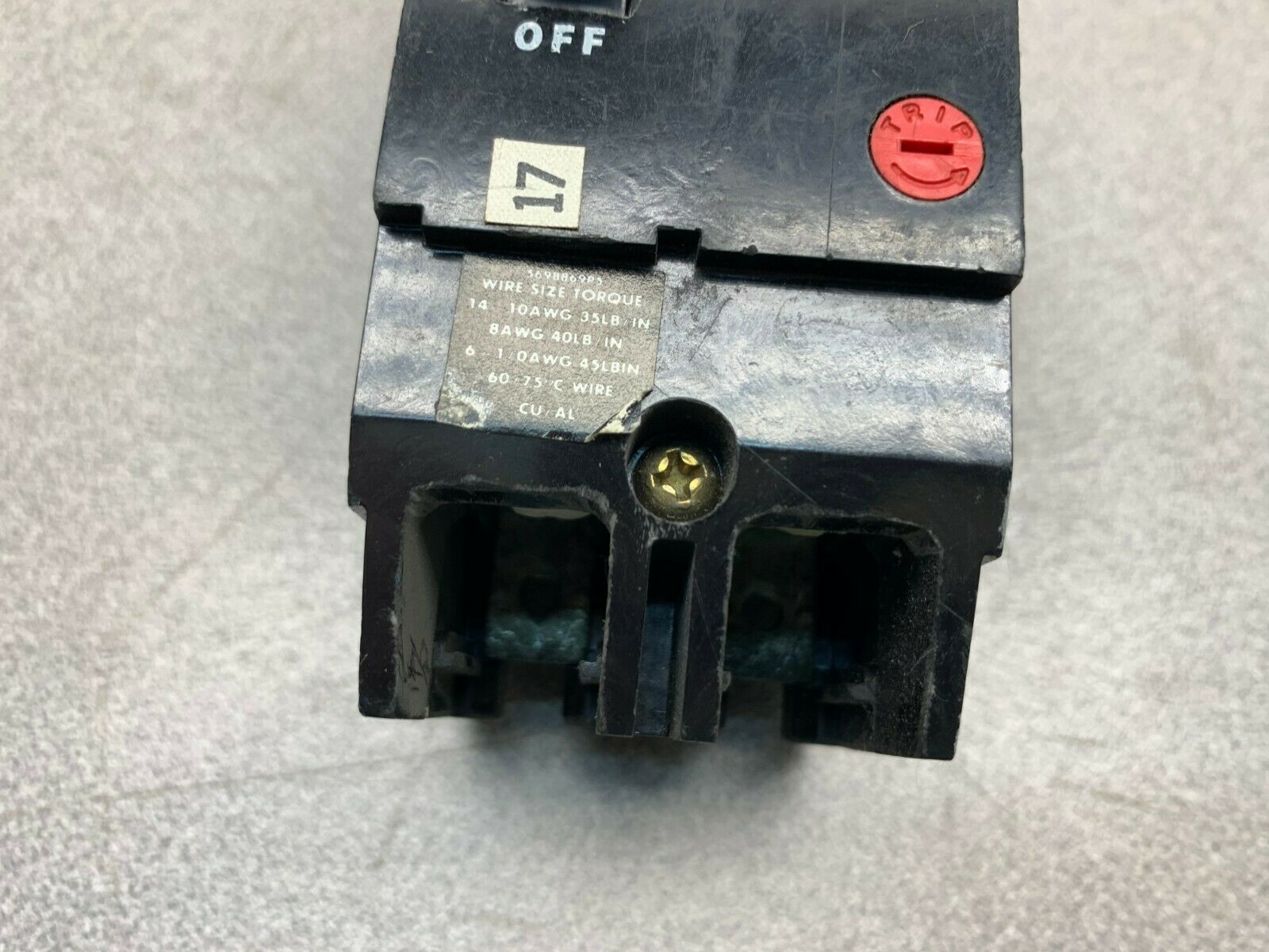 USED GE 20 AMP BREAKER 569B869P5