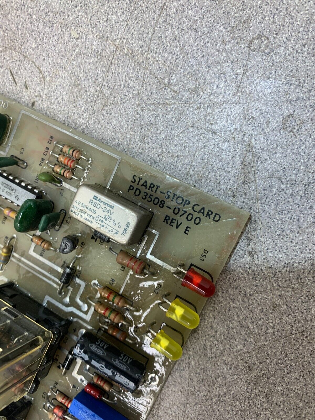 NEW NO BOX EXTRON START-STOP CARD PD3508-0700 REV. E