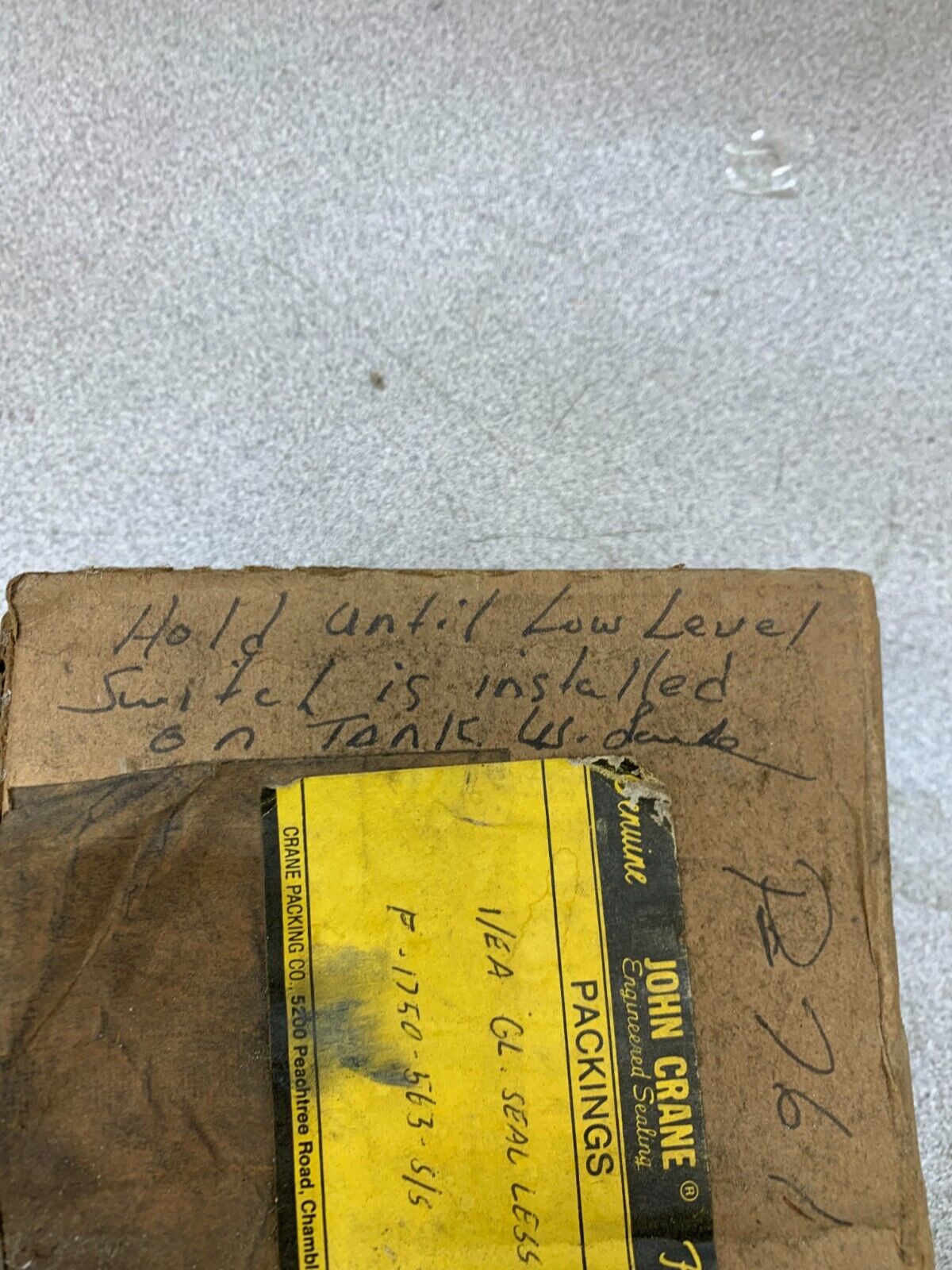 NEW IN BOX JOHN CRANE GL SEAL PART P-1750-563-S/S
