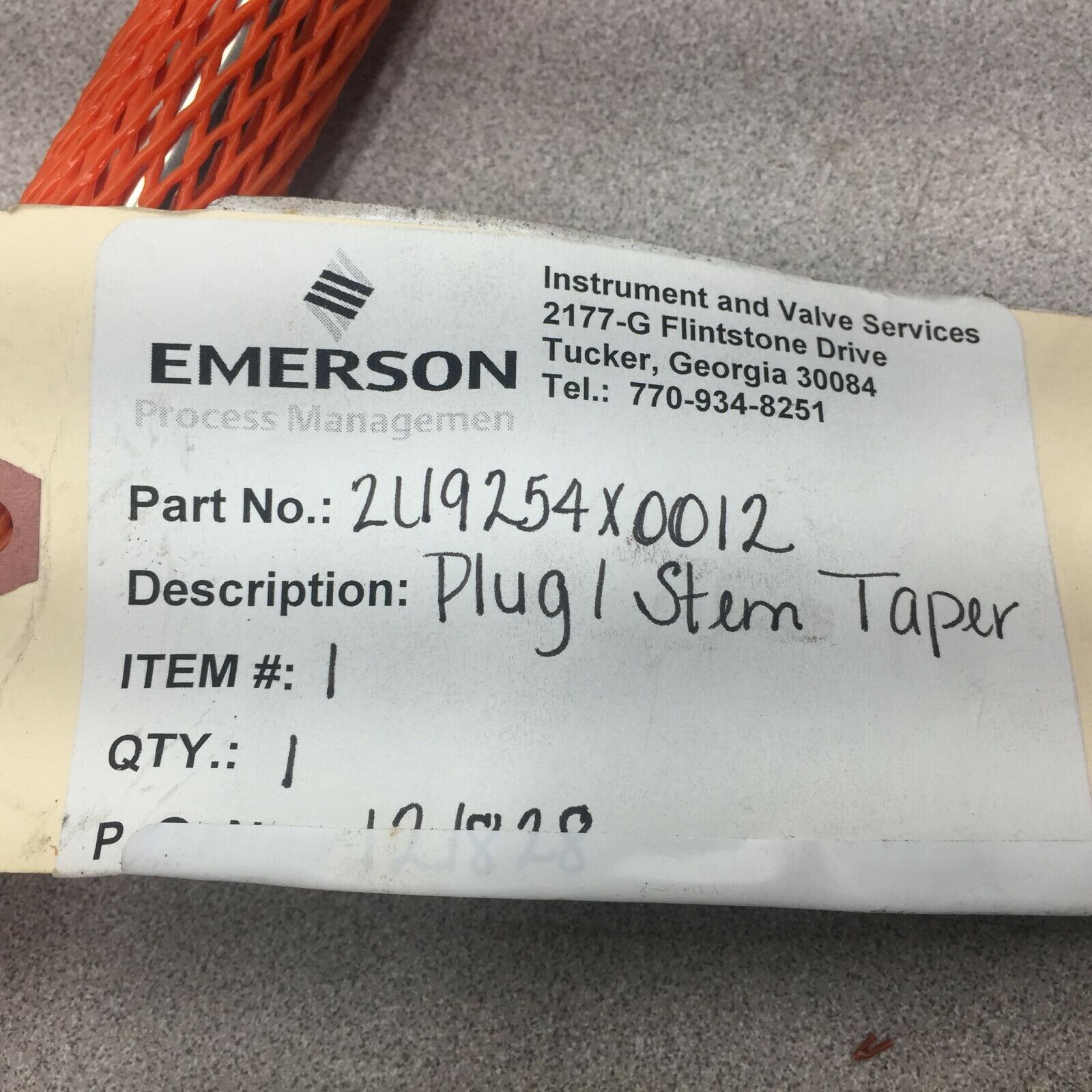 NEW NO BOX EMERSON STEM TAPER PLUG 2L19254X0012