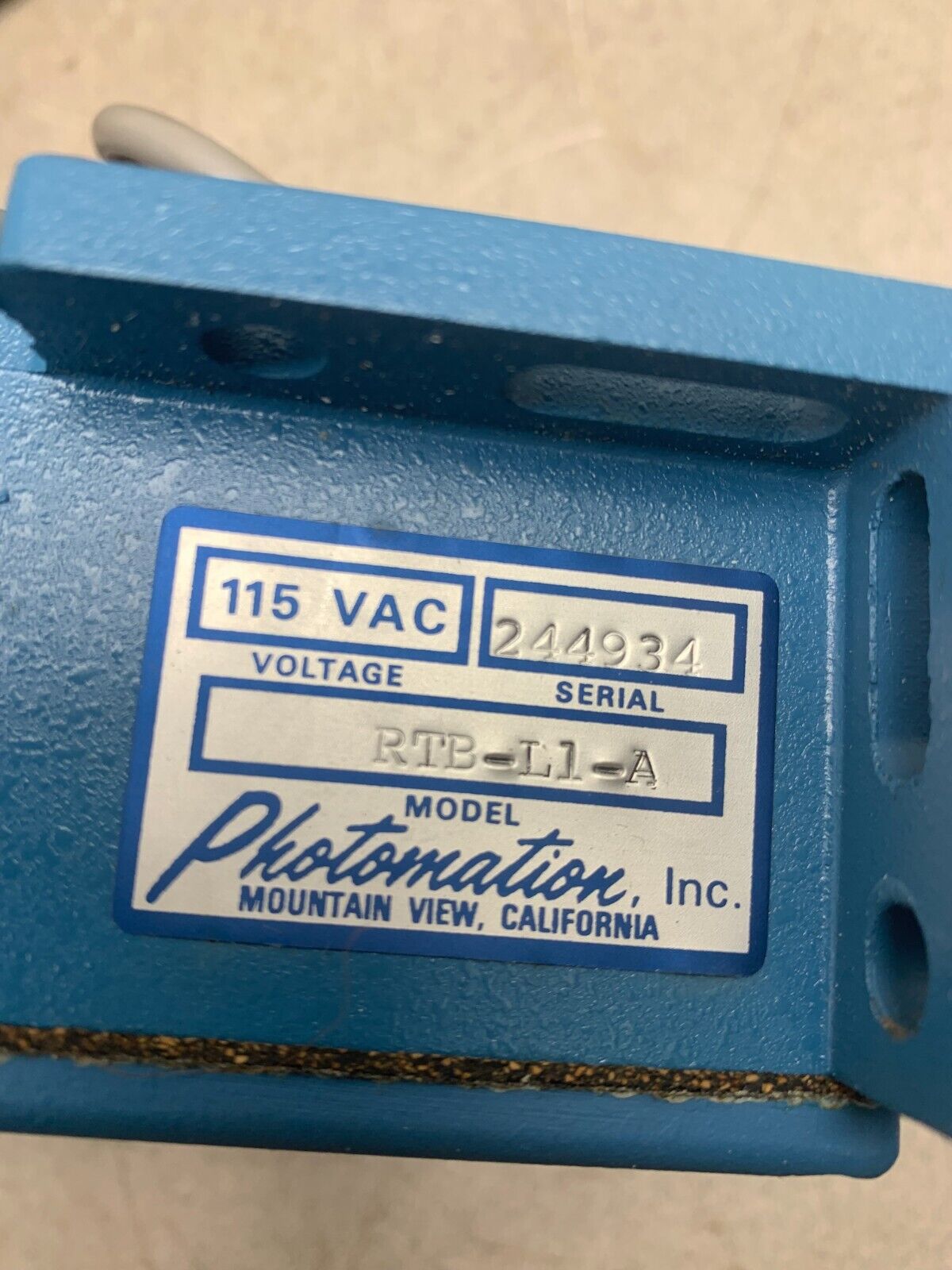 NEW PHOTOMATION 115VAC. SENSOR RTB-L1-A
