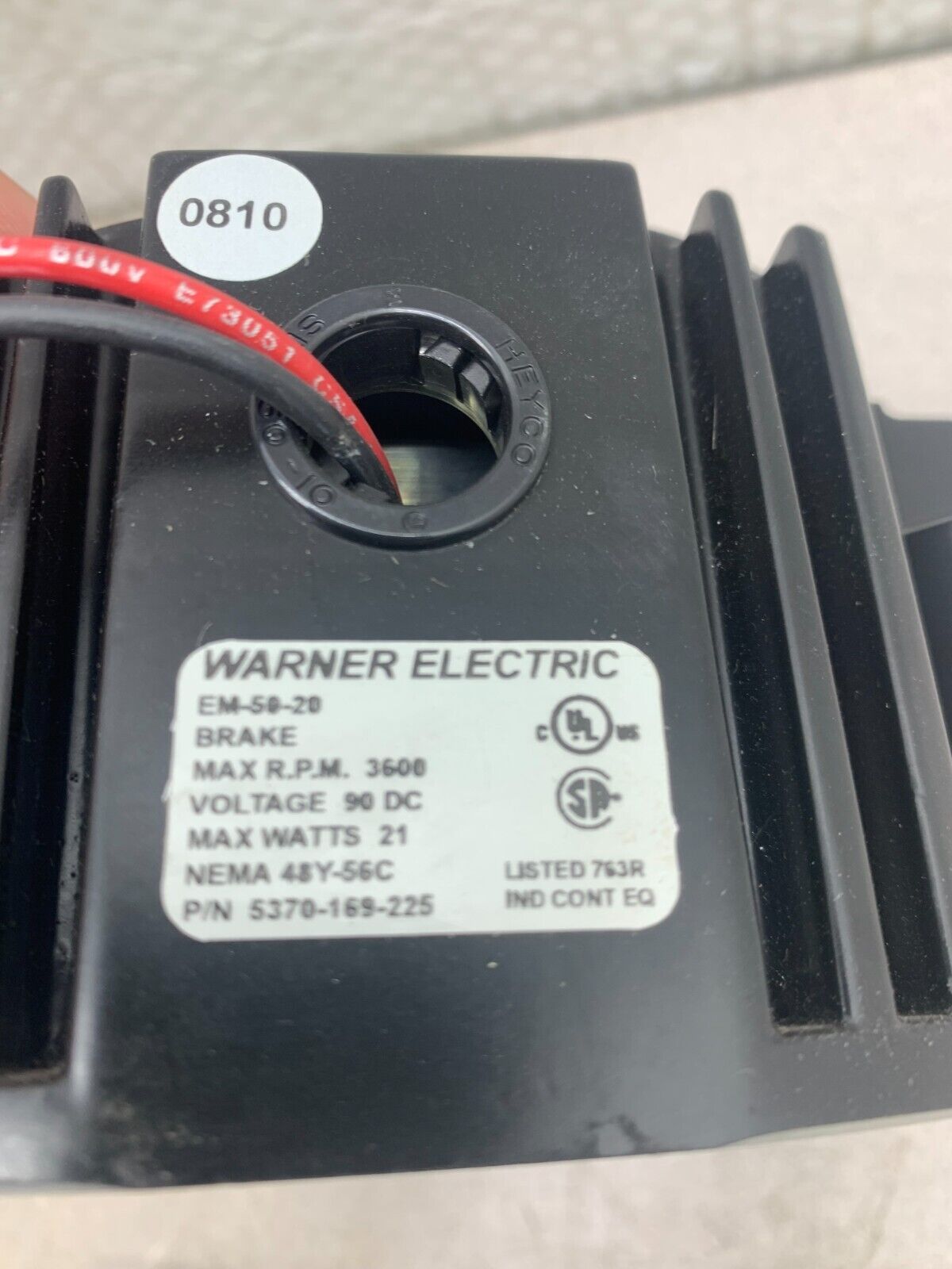 NEW NO BOX WARNER ELECTRIC EM-50-20 BRAKE 5370-169-225