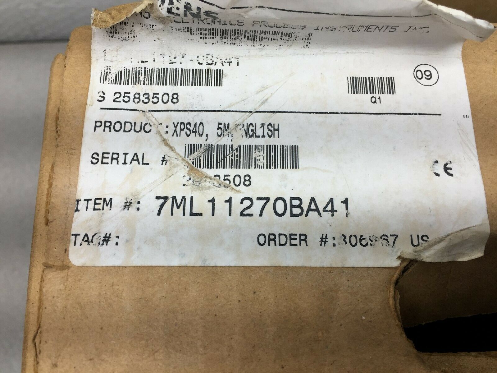NEW IN BOX SIEMENS MILLTRONICS XPS-40 ULTRASONIC TRANSDUCER 7ML11270BA41