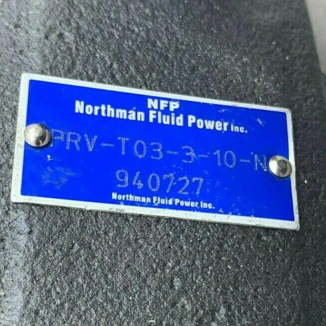 NEW NO BOX NORTHMAN FLUID POWER RELIEF VALVE PRV-T03-3-10-N