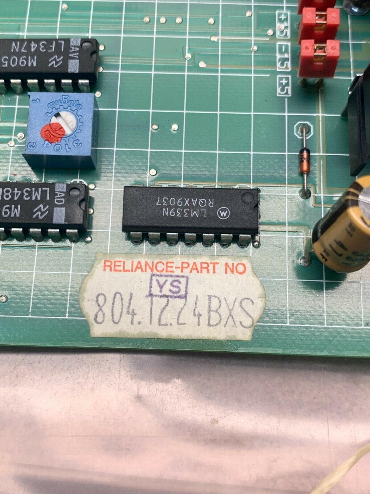 NEW RELIANCE ELECTRIC 8041224BXS CIRCUIT BOARD 804.12.24BXS WITH 8048300CXS