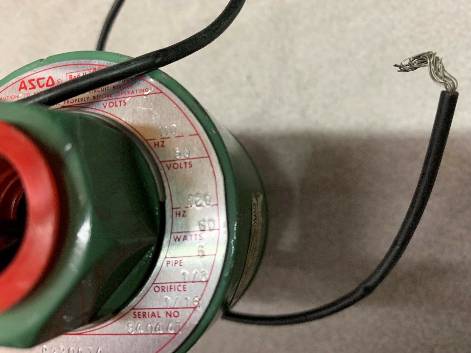 NEW NO BOX ASCO VALVE 8320A14