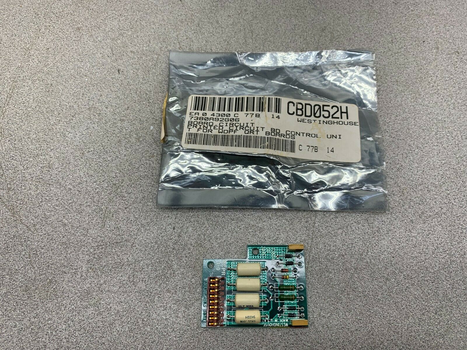 NEW NO BOX WESTINGHOUSE CIRCUIT BOARD 7380A92