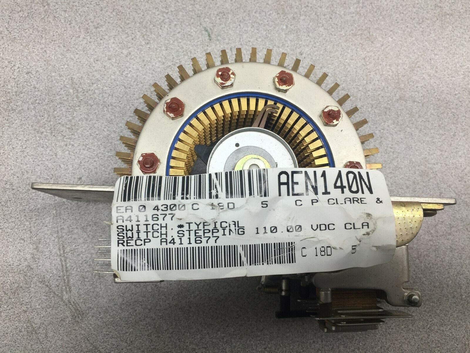 NEW NO BOX CP CLARE STEPPING ROTARY SWITCH A 411677