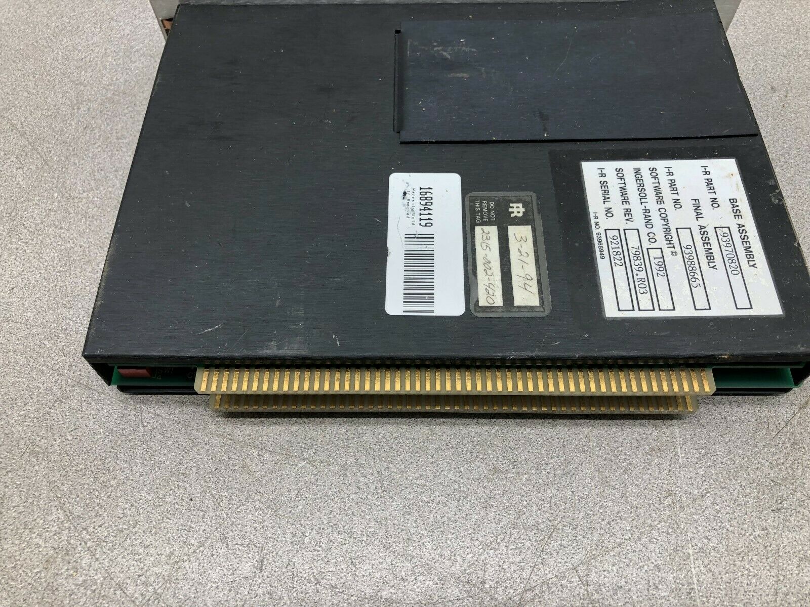 USED INGERSOL RAND MICRO TAS PLUS SOFTWARE REV. 79839.R03 SPINDLE CARD 93970820