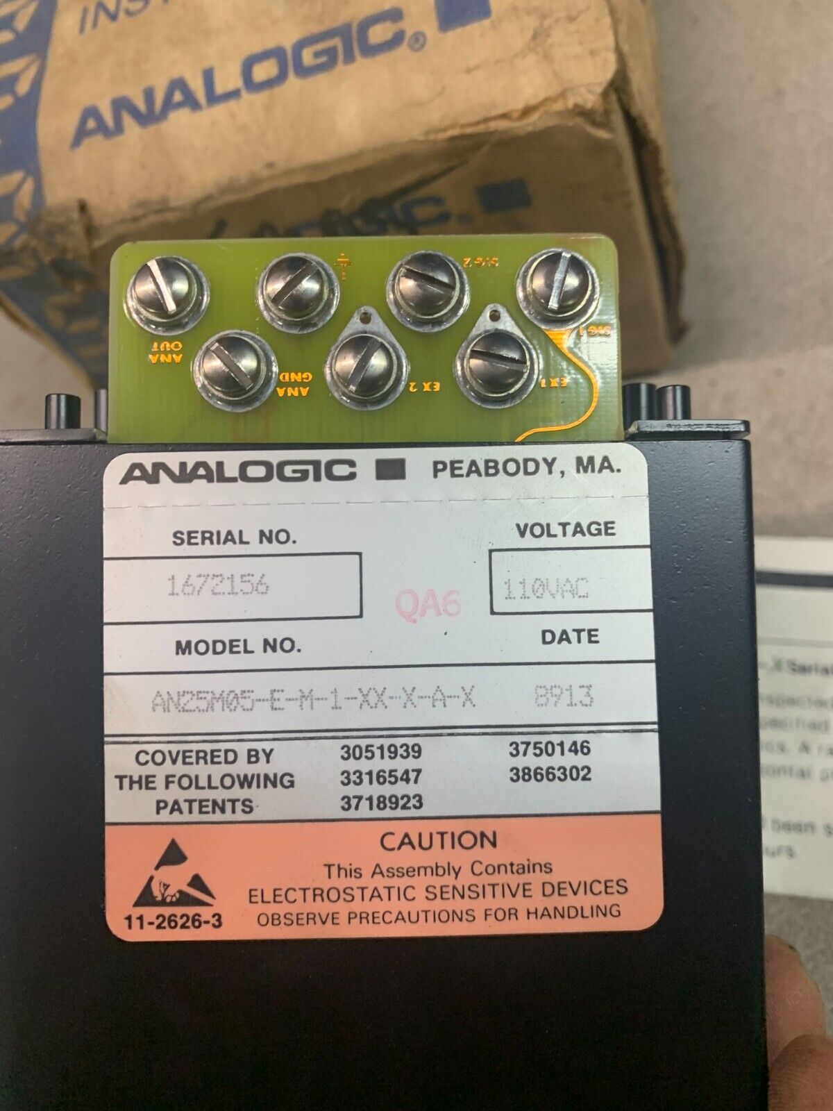NEW ANALOGIC DIGITAL PANEL INSTRUMENT MEASUROMETER II AN25M05-E-M-1-XX-X-A-X
