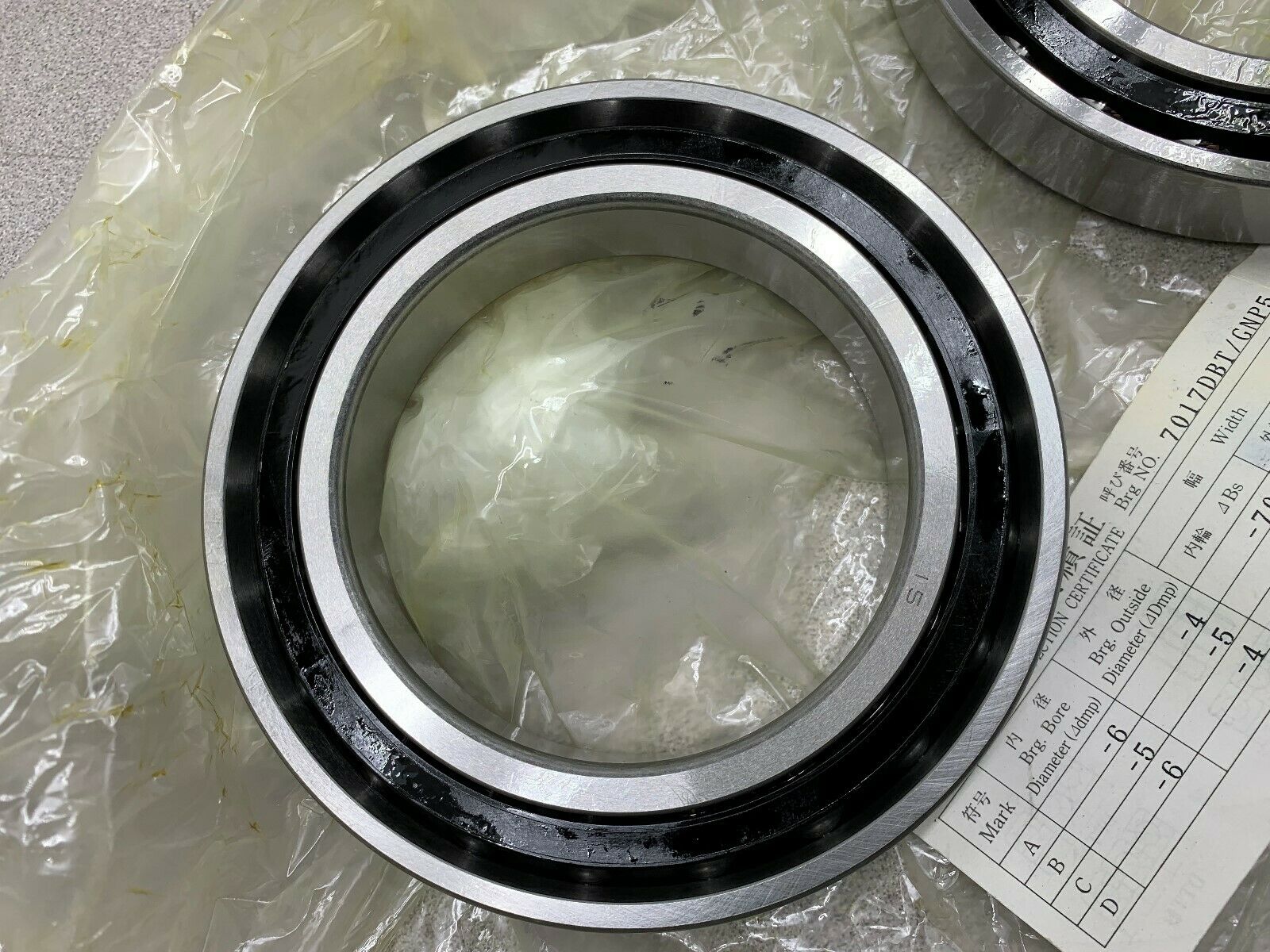 NEW SET OF NTN 7017 CGD2/GNP4 PRECISION BEARINGS 7017 DBT/GNP5