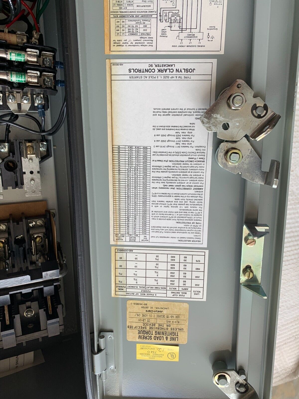 NEW JOSLYN CLARK SIZE 1 COMBINATION STARTER T18TB31603-T46