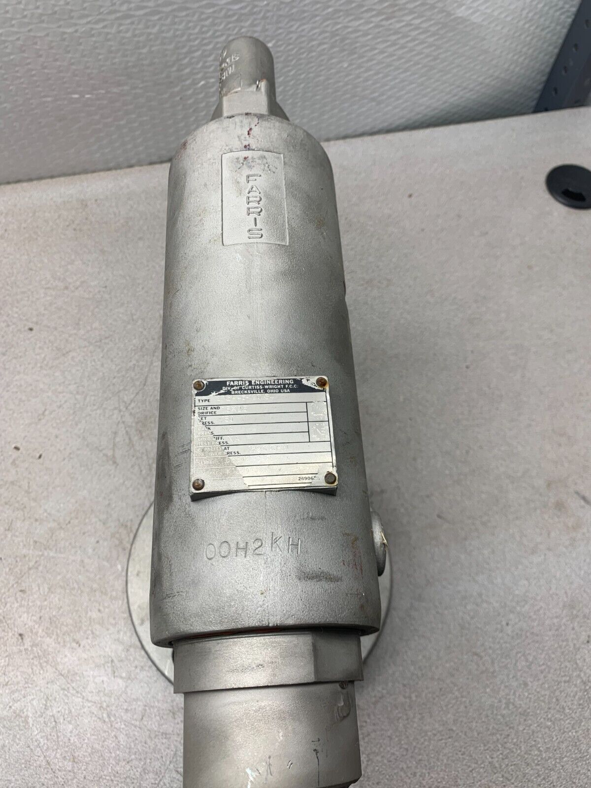 NEW FARRIS ENGINEERING SIZE 1.5X2.5 RELIEF VALVE 150 SET PRESS. 27GA46-120/S4