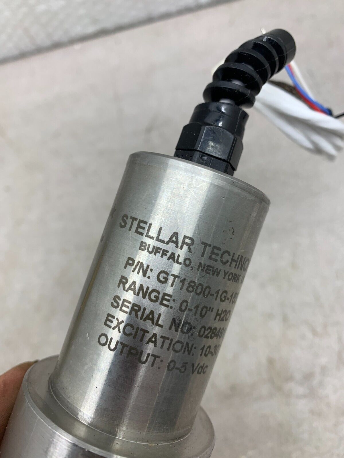 NEW NO BOX STELLAR TECHNOLOGY PRESSURE SENSOR GT1800-1G-155