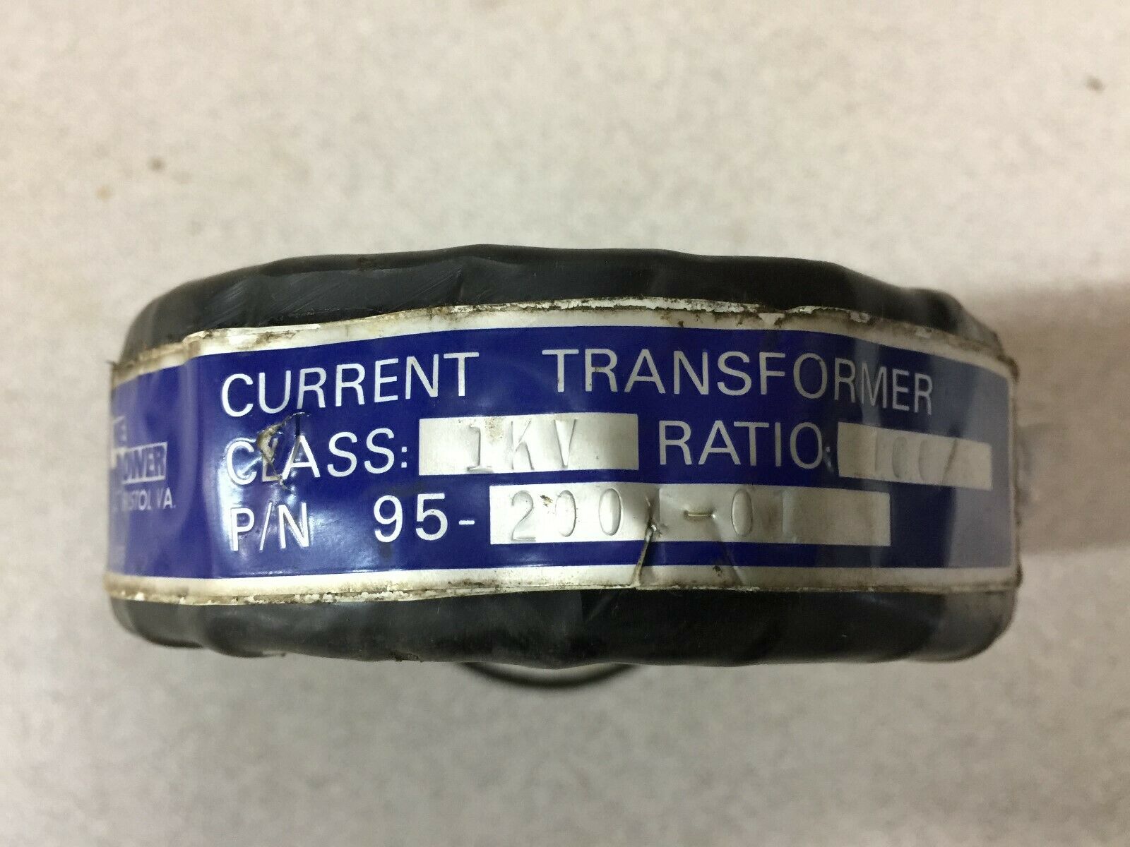 NEW NO BOX LINE POWER 100/5 1KV CURRENT TRANSFORMER 95-2001-01