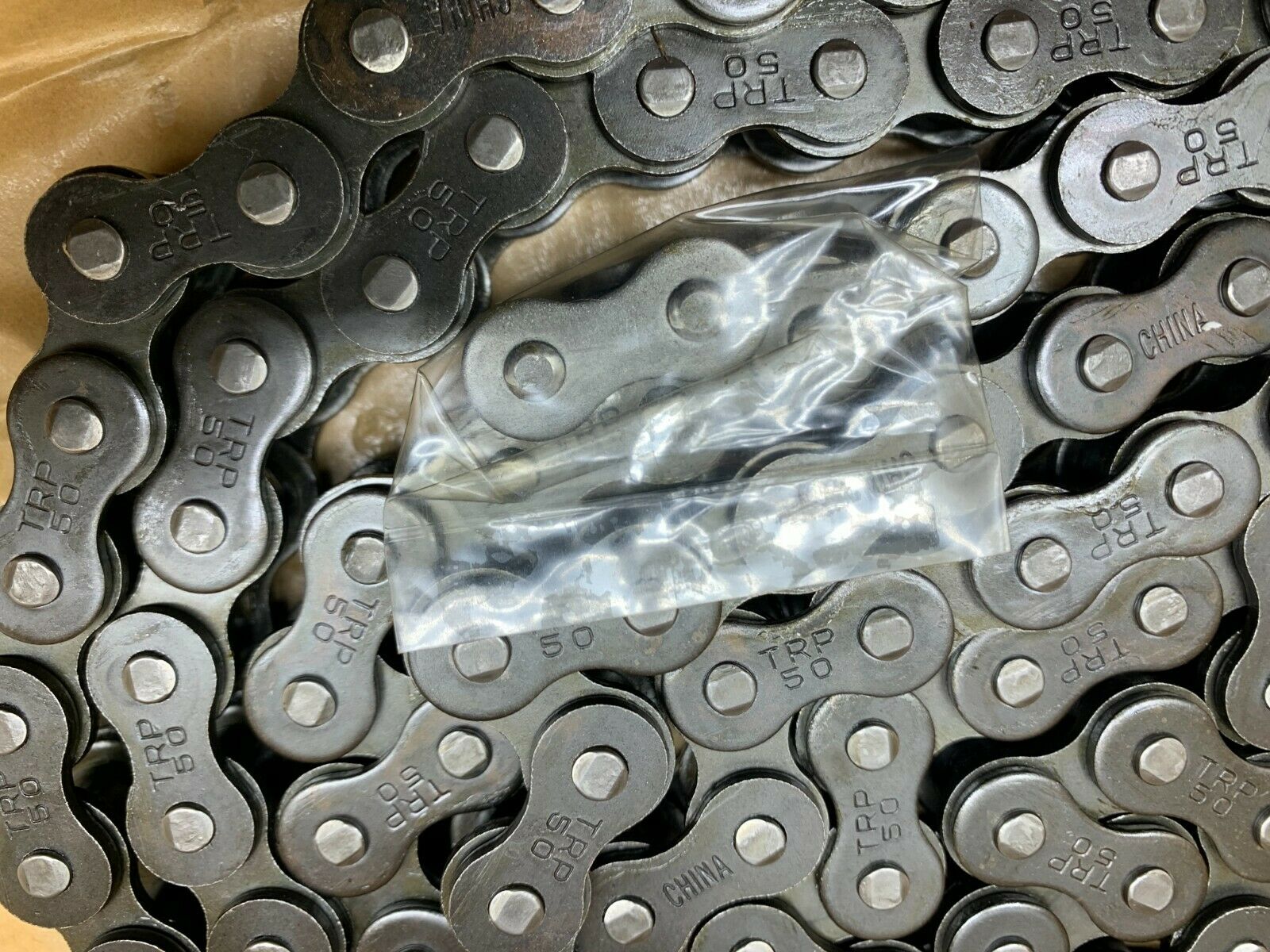 NEW IN BOX 10FT. ROLL TRU-PITCH 50RIV. ROLLER CHAIN 192 PITCHES TRP 50