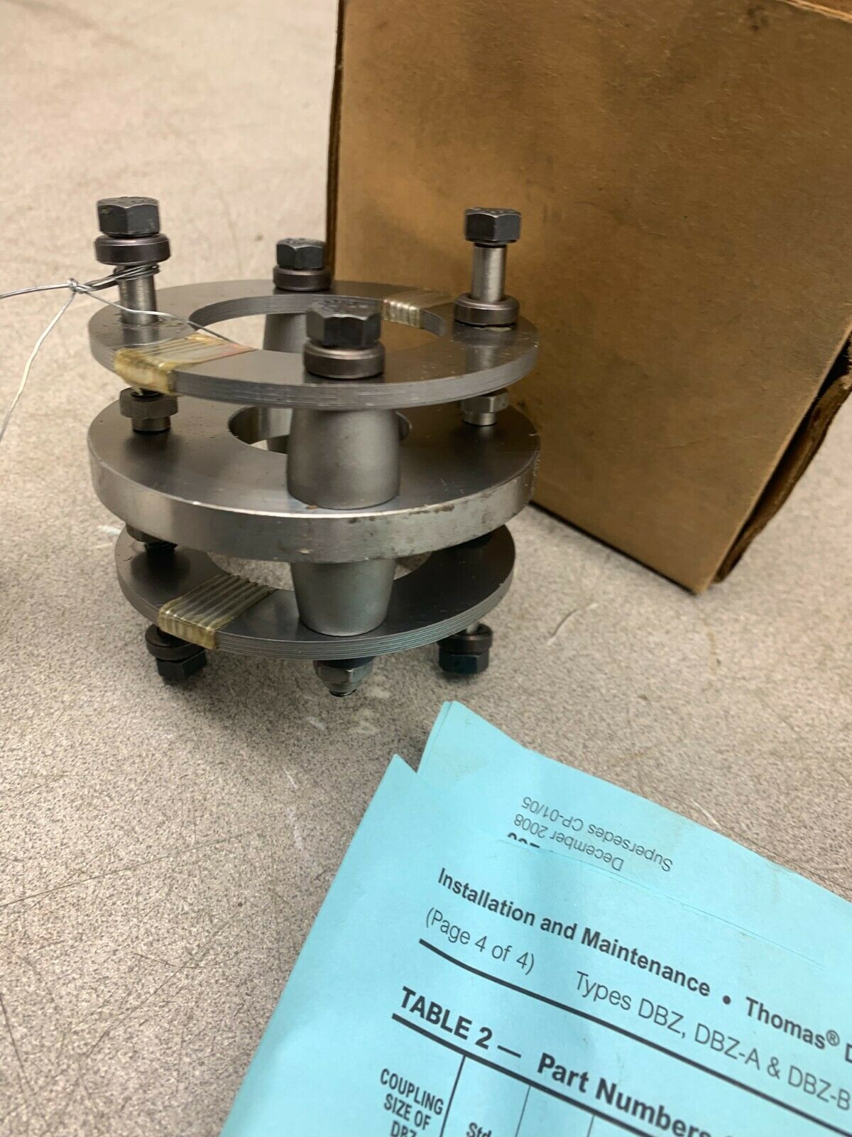 NEW IN BOX REXNORD 614437 COUPLED SPLIT ASSEMBLY CMA DBZ 101 TD
