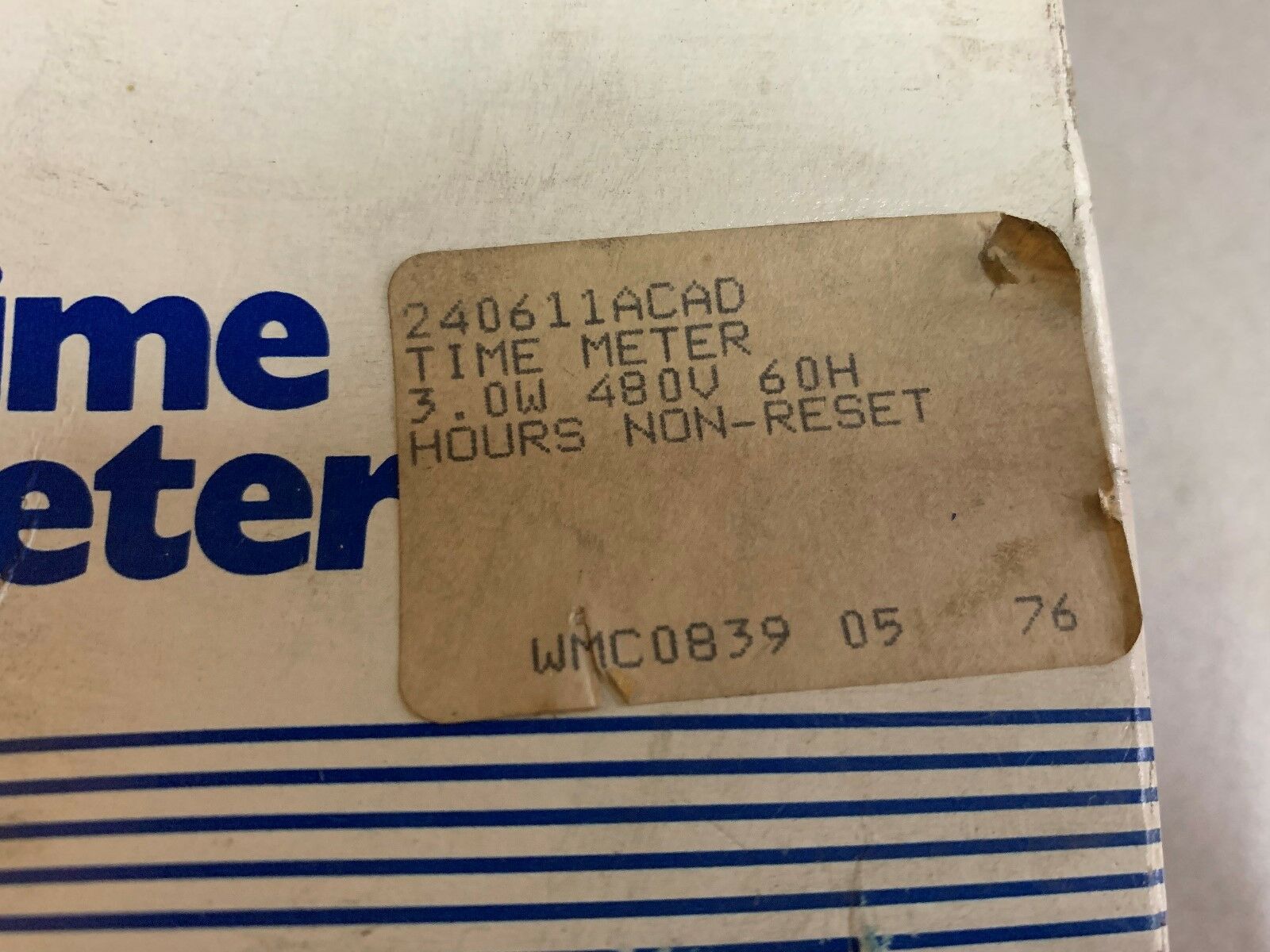 NEW IN BOX YOKOGAWA TIME METER 240611ACAD