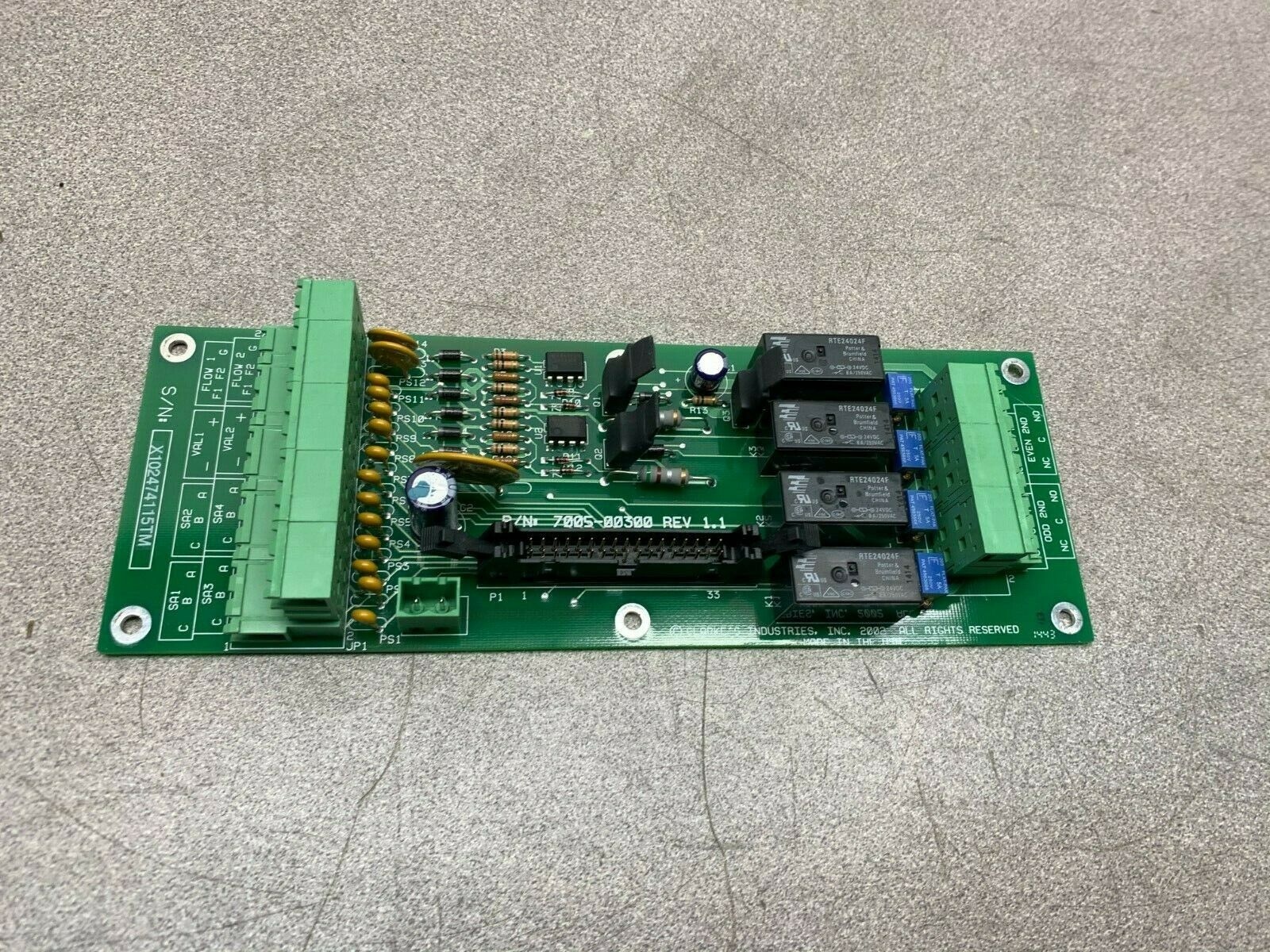 NEW NO BOX CLARKE'S INDUSTRIES CIRCUIT BOARD 7005-00300 REV.1.1