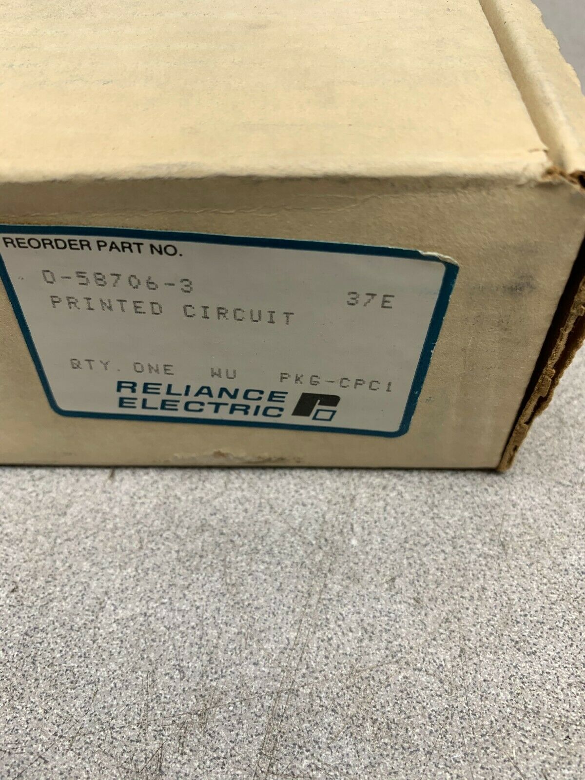NEW IN BOX RELIANCE ELECTRIC PRINTED CIRCUIT BOARD 0-58706-3