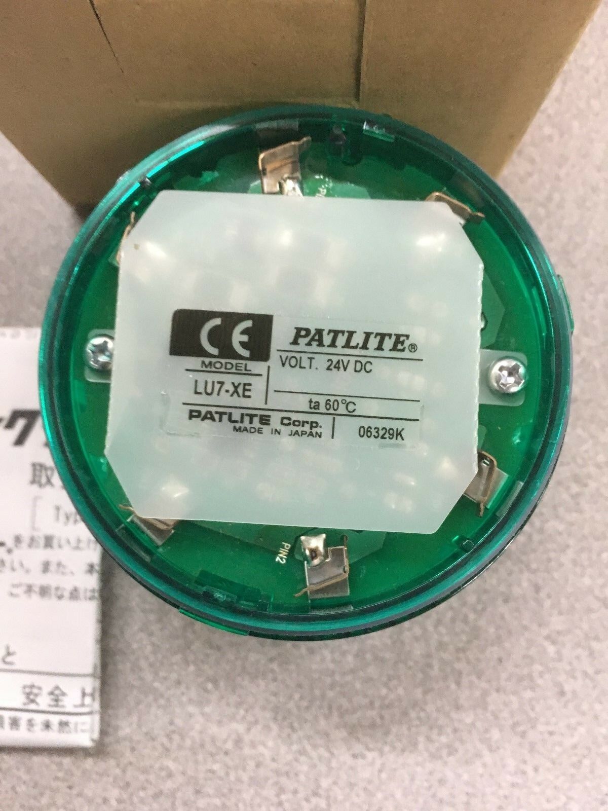 NEW IN BOX PATLITE 24VDC GREEN LED STROBE UNIT LU7-XE-G