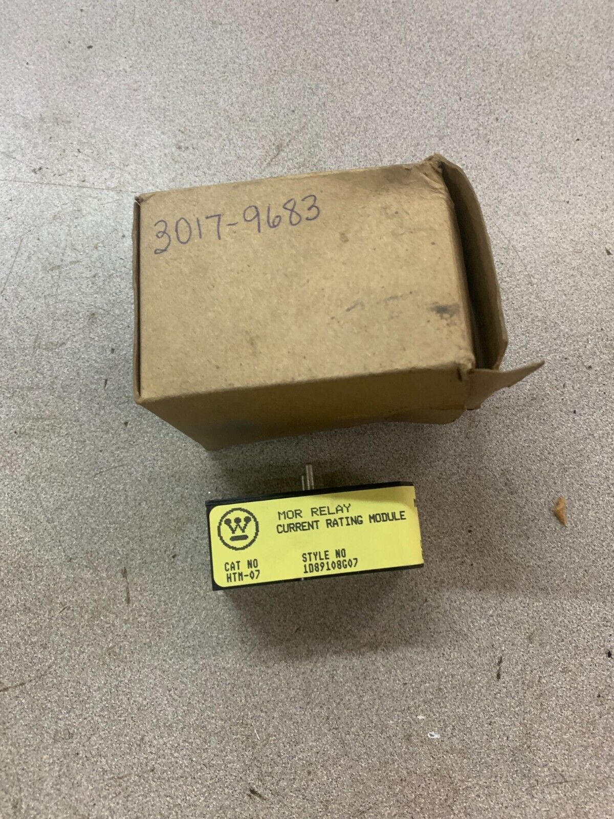 NEW WESTINGHOUSE CURRENT RATING MODULE HTM-07 STYLE 1D89108G07