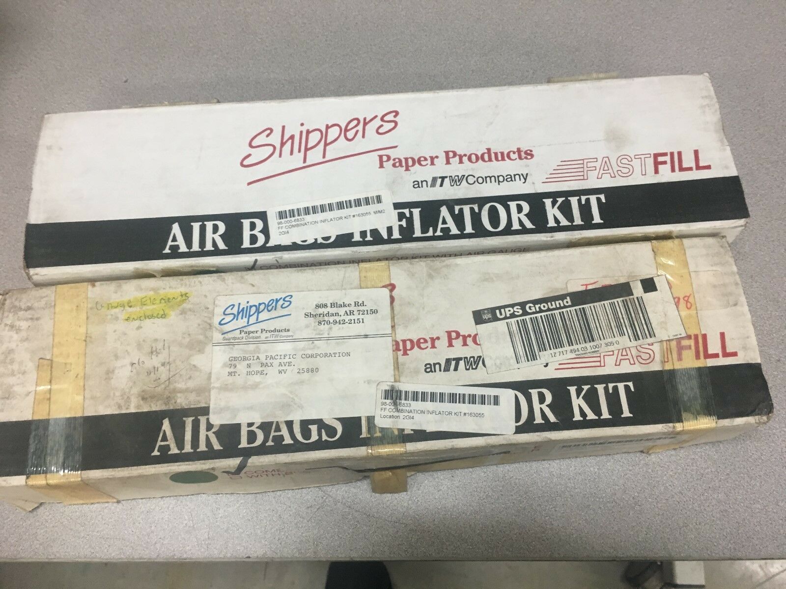 NEW IN BOX SHIPPERS INFLATOR KIT 163055