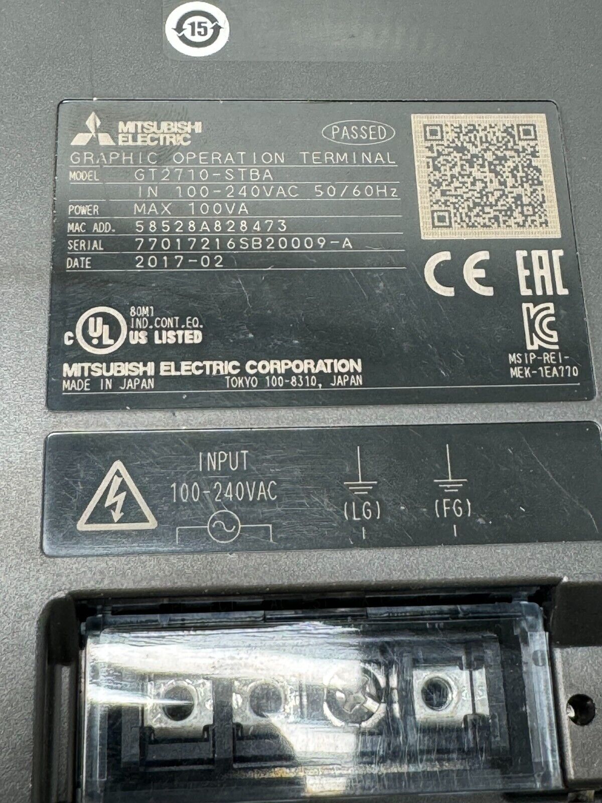 NEW NO BOX MITSUBISHI ELECTRIC GRAPHIC OPERATIONAL TERMINAL GT2710-STBA