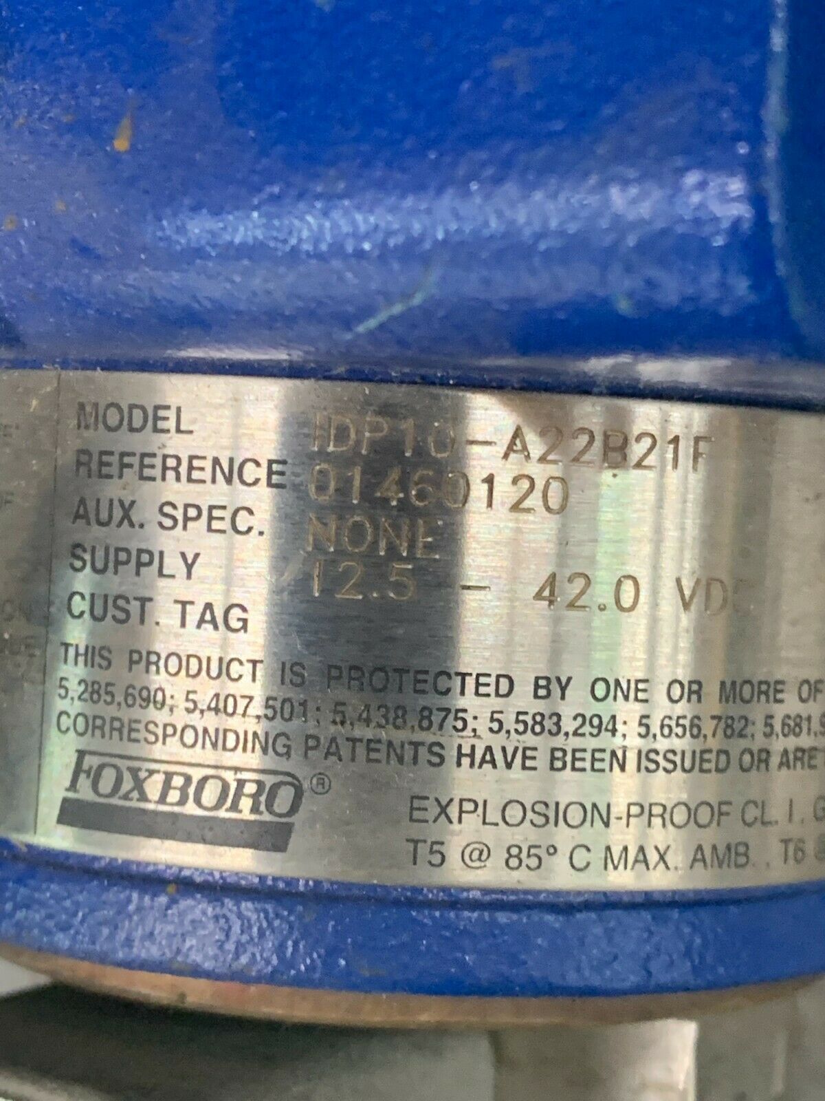 USED FOXBORO PRESSURE TRANSMITTER IDP10-A22B21F