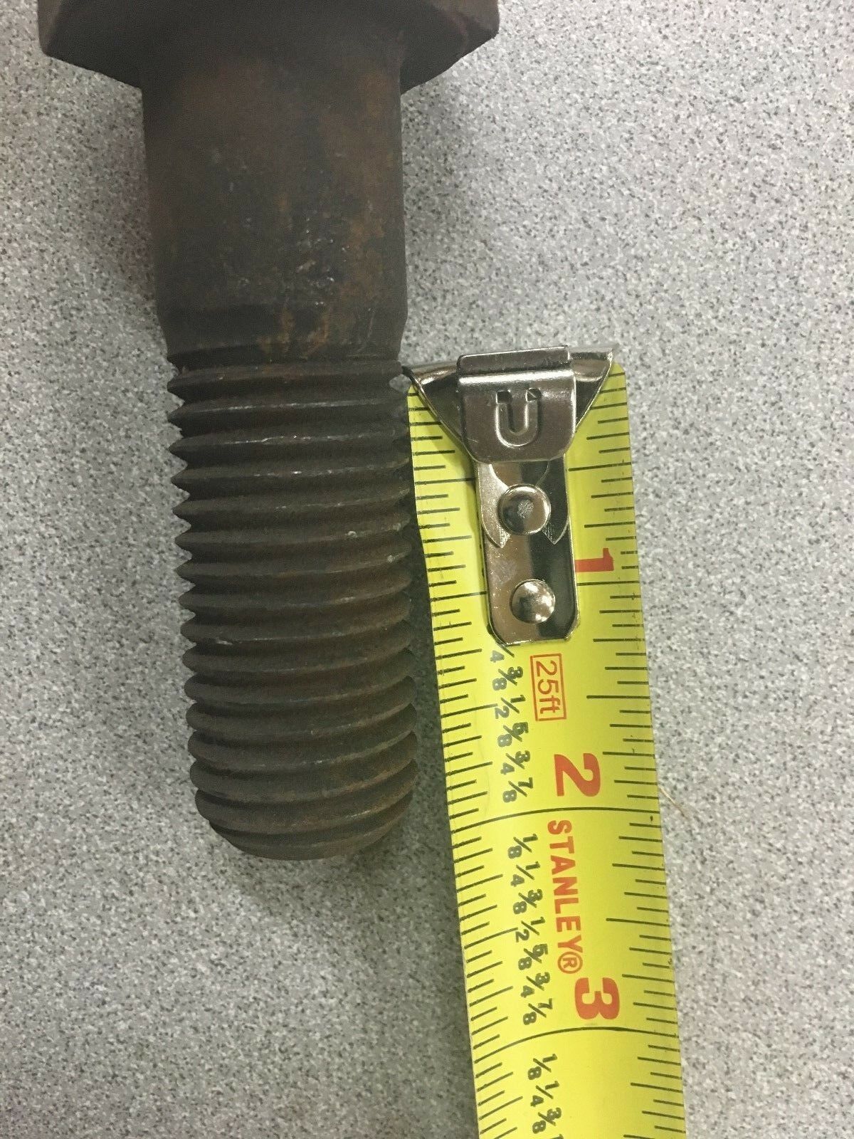 NEW LOT OF 20 HEX HEAD 1"-9 X 3-1/4" GRADE 5 BOLTS