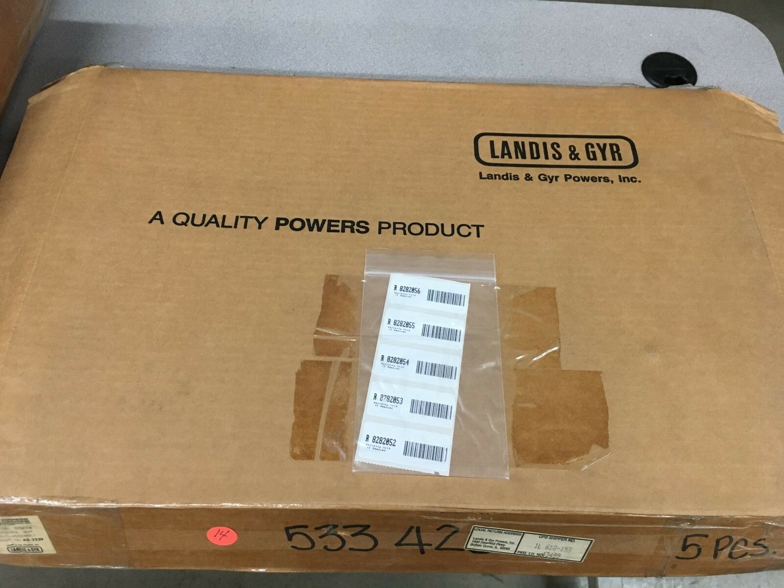 NEW BOX OF 5 LANDIS & GYR TERMINATION STRIP DIGITAL INPUT 533-420