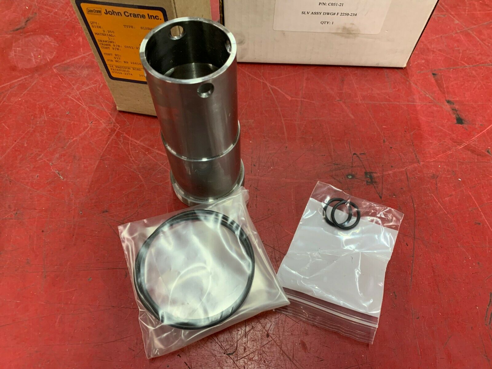 NEW IN BOX JOHN CRANE C051-21 SLV ASSEMBLY DWG# F2250-234