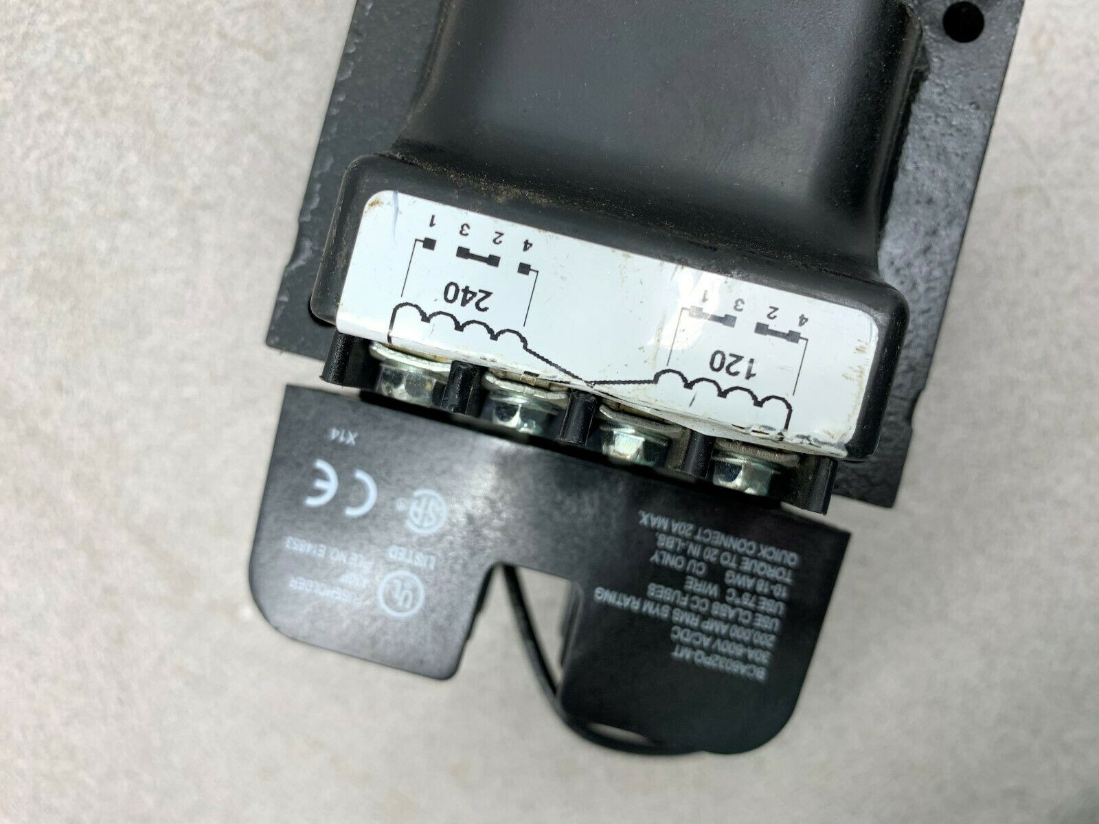 NEW NO BOX MICRON TRANSFORMER B100PU1519RR SERIES 2