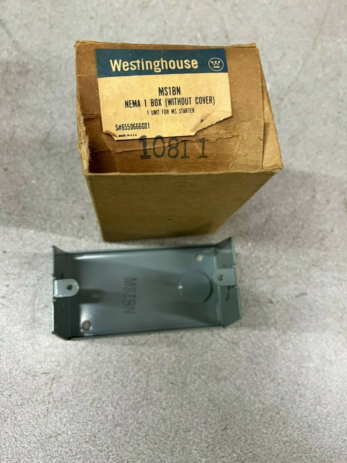 LOT OF 2 NEW IN BOX WESTINGHOUSE NEMA BOX 1 (WITHOUT COVER) MS1BN