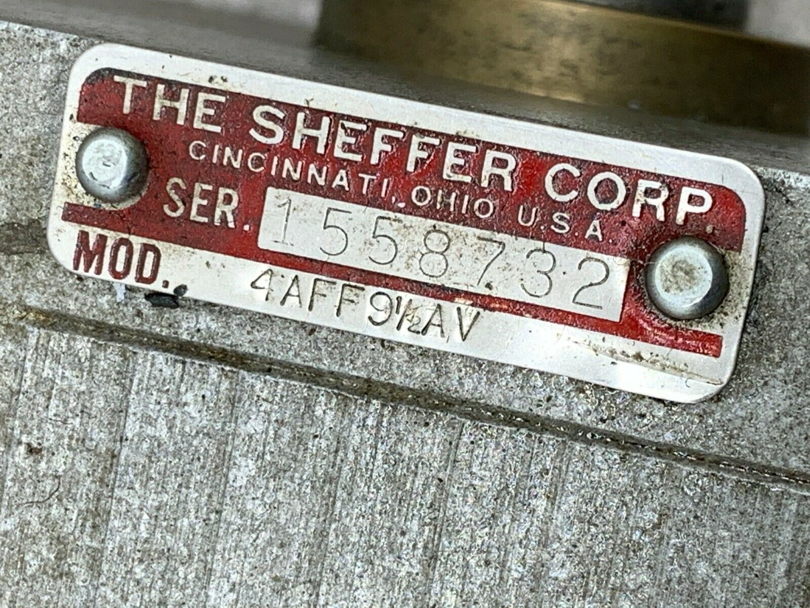 NEW NO BOX SHEFFER CYLINDER 4AFF91/2AV