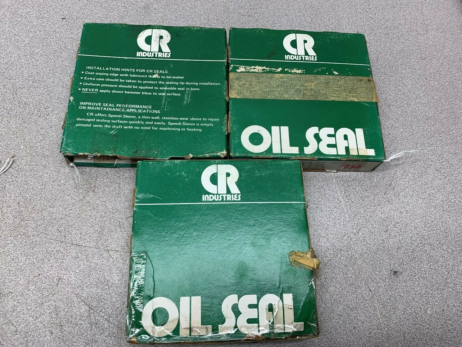 LOT OF 3 NEW IN BOX CHICAGO RAWHIDE OILSEAL 35412