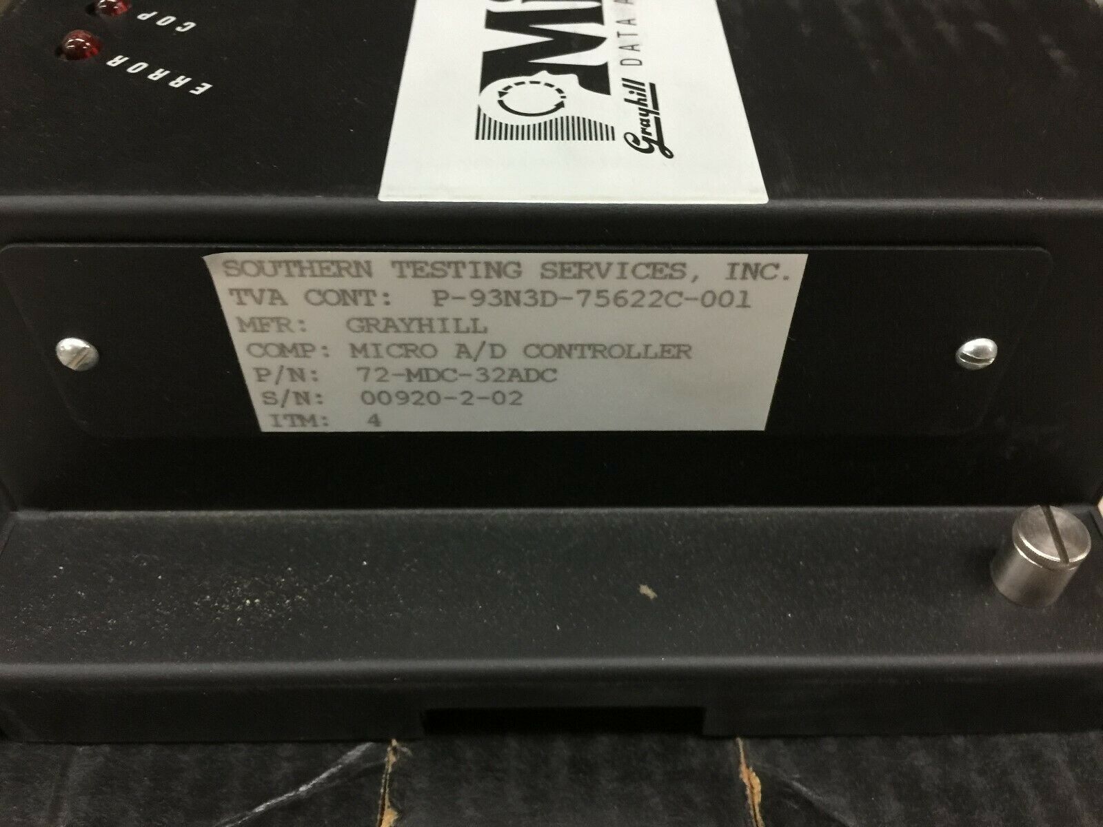 NEW IN BOX GRAYHILL MICRODAC ANALOG/DIGITAL CONTROLLER 72-MDC-32ADC