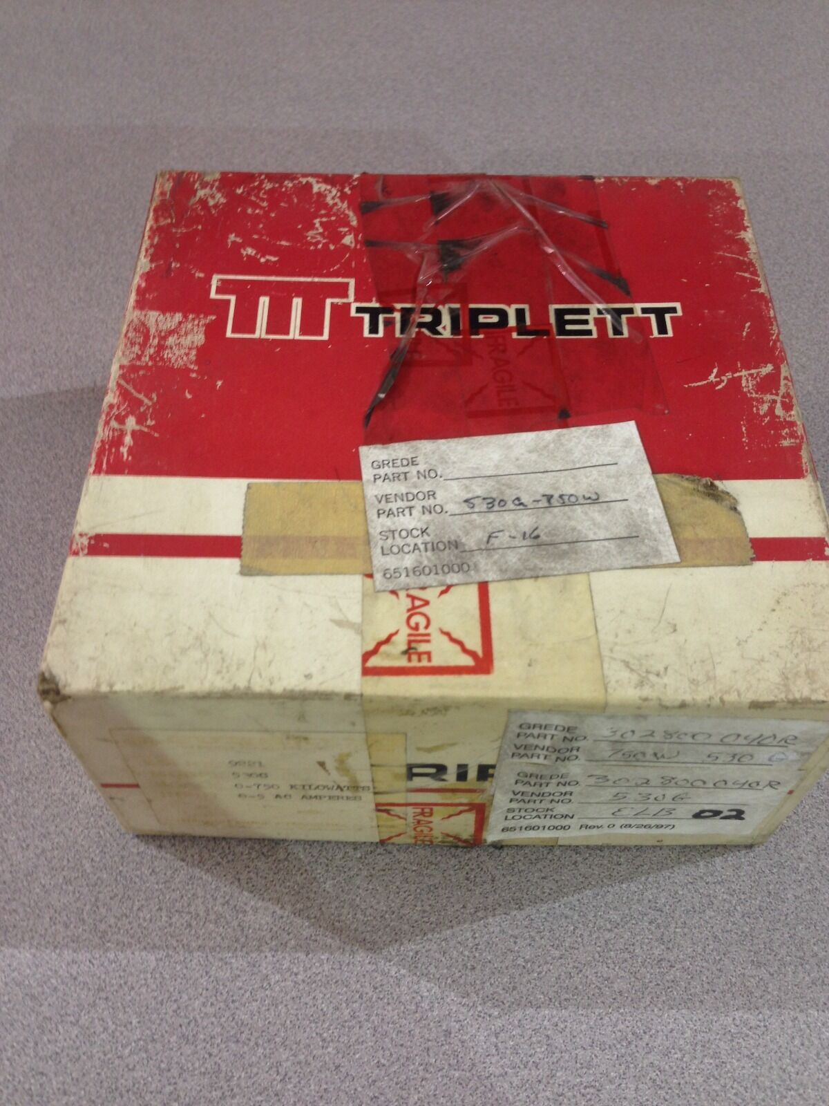 NEW IN BOX TRIPLETT GAUGE 530G