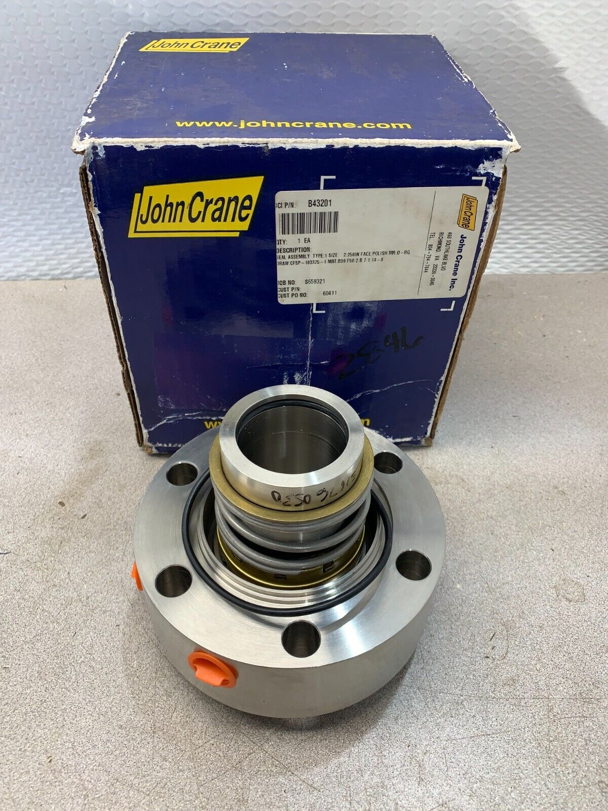 NEW IN BOX JOHN CRANE B43201 SEAL ASSEMBLY 410H DRAWING CFSP-103325-1