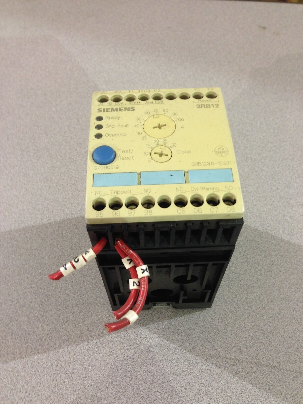 USED SIEMENS OVERLOAD RELAY 3RB1246-1EG31 (E11)